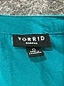 Torrid Teal Short Sleeve Blouse Size Lg Plus (0) - photo 7