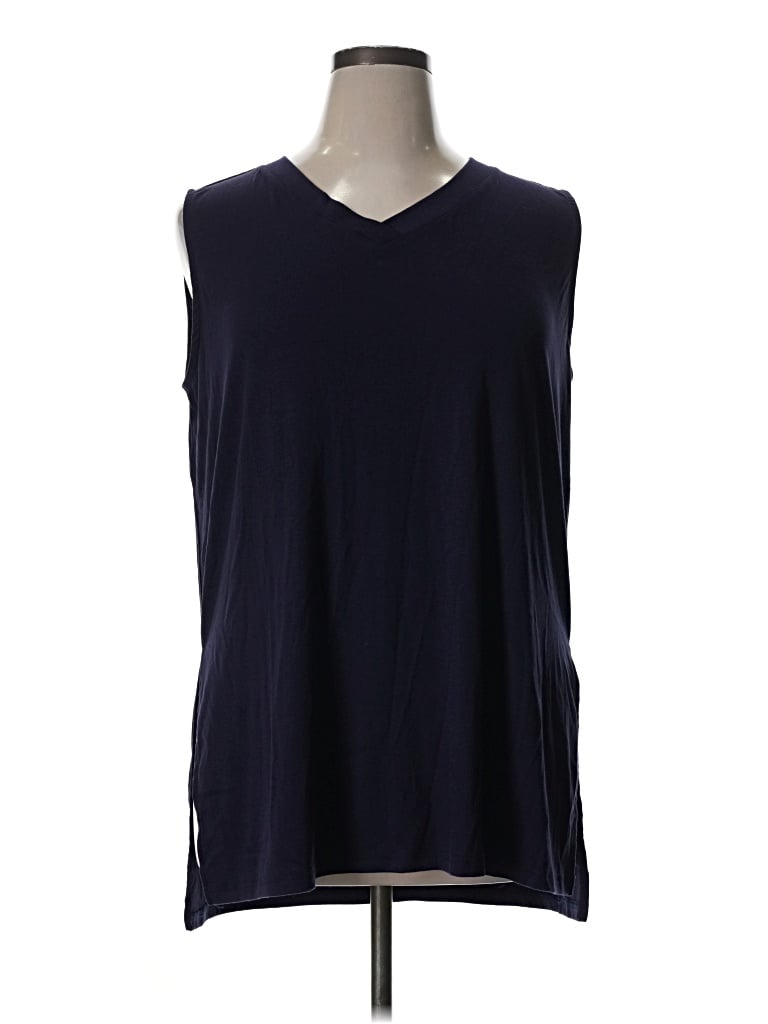 Pre-owned Prettygarden Sleeveless Top Blue V-neck Tops