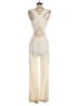 A.L.C. 100% Polyester Solid Ivory Jumpsuit Size M (estimated) - photo 2