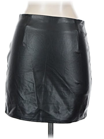 Forever 21 Faux Leather Skirt (view 2)