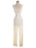 A.L.C. 100% Polyester Solid Ivory Jumpsuit Size M (estimated) - photo 1