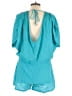 Unbranded 100% Cotton Hearts Teal Romper Size L - photo 2