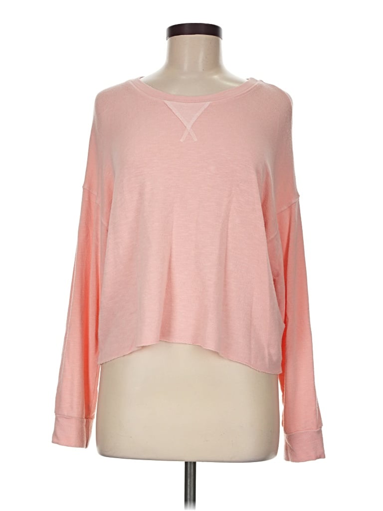 Pre-owned Splendid Long Sleeve T-shirt In Pink