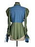 Unbranded Color Block Green Sleeveless Blouse Size M - photo 2