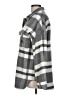 Unbranded 100% Polyester Plaid Gray 3/4 Sleeve Blouse Size L - photo 5