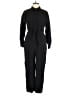 Nine West Solid Black Jumpsuit Size L - photo 1