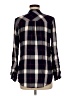 NSR Plaid Black Long Sleeve Button-Down Shirt Size M - photo 2
