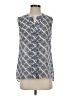 Laundry by Shelli Segal 100% Polyester Gray Sleeveless Blouse Size 4 - photo 1