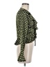 Missguided Green Long Sleeve Blouse Size 6 - photo 4