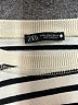 Zara Stripes White Pullover Sweater Size M - photo 7
