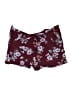 Unbranded 100% Rayon Floral Burgundy Shorts Size XXL - photo 1
