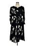 Talbots Floral Black Casual Dress Size 16 Petite - photo 1