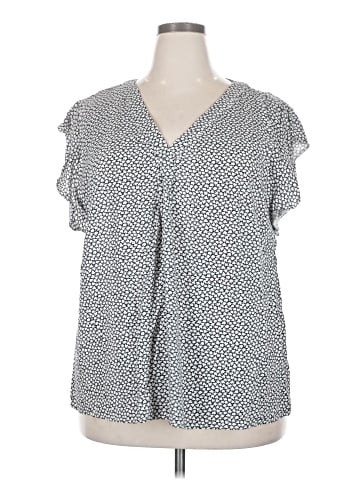 Jones New York Short Sleeve Blouse (view 1)