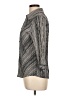 Elementz Chevron-herringbone Gray 3/4 Sleeve Blouse Size L - photo 5