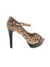 BCBGeneration 100% Leather Animal Print Brown Heels Size 8 1/2 - photo 1