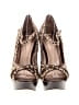 BCBGeneration 100% Leather Animal Print Brown Heels Size 8 1/2 - photo 2