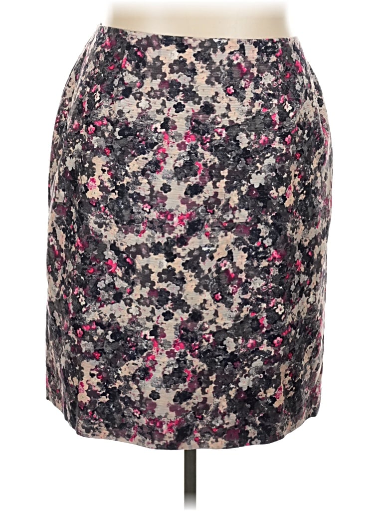 Pre-owned Talbots Formal Skirt In Gray