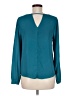 Mine 100% Polyester Teal Long Sleeve Blouse Size M - photo 2