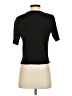 Spense Solid Chevron-herringbone Black Short Sleeve Turtleneck Size S - photo 2