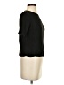 Spense Solid Chevron-herringbone Black Short Sleeve Turtleneck Size S - photo 4