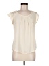 E&M Collection 100% Polyester Ivory Short Sleeve Blouse Size M - photo 1