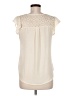 E&M Collection 100% Polyester Ivory Short Sleeve Blouse Size M - photo 2