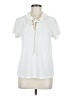Everleigh White Short Sleeve Blouse Size M - photo 1