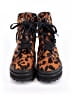 Schutz Animal Print Orange Ankle Boots Size 7 1/2 - photo 2