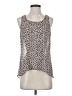 CAbi 100% Polyester Ivory Sleeveless Blouse Size S - photo 1