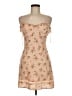 Reformation 100% Linen Floral Tan Cocktail Dress Size 6 - photo 1