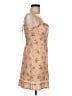 Reformation 100% Linen Floral Tan Cocktail Dress Size 6 - photo 4