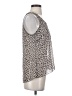 CAbi 100% Polyester Ivory Sleeveless Blouse Size S - photo 4