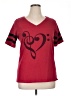 Torrid Hearts Red Short Sleeve Top Size 2X Plus (2) - photo 1