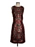 J. McLaughlin Paisley Red Burgundy Cocktail Dress Size 2 - photo 1