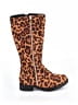 Assorted Brands Animal Print Brown Boots Size 2 (youth) - photo 1