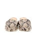 Express 100% Polyurethane Animal Print Ivory Mule/Clog Size 8 - photo 2