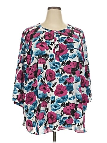Not Your Daughter's Jeans 3/4 Sleeve Blouse (view 1)