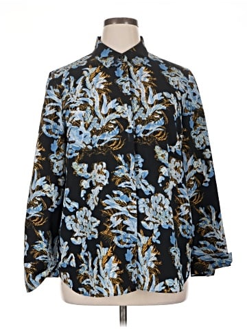 Lafayette 148 New York Long Sleeve Blouse (view 1)