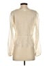 Sunday Best 100% Polyester Ivory Long Sleeve Blouse Size XS - photo 2