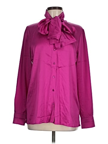 Worth New York Long Sleeve Silk Top (view 1)