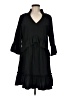 Unbranded 100% Polyester Solid Black Casual Dress Size M - photo 1
