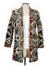 Mango 100% Polyester Print Brown Coat Size XS - photo 1