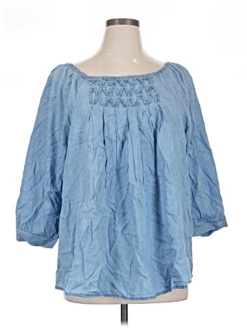 Club Z Collection 3/4 Sleeve Blouse (view 1)