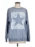 Shein 100% Polyester Stars Blue Sweatshirt Size L - photo 1