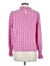 Shein Polka Dots Pink Long Sleeve Blouse Size 6 - photo 2