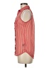 Maude 100% Polyester Stripes Red Sleeveless Blouse Size M - photo 5