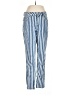 Almost Famous Stripes Blue Casual Pants Size 7 - photo 1