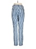 Almost Famous Stripes Blue Casual Pants Size 7 - photo 2