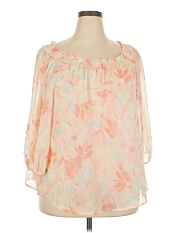 LC Lauren Conrad 3/4 Sleeve Blouse (view 1)