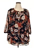Daniel Rainn Orange 3/4 Sleeve Blouse Size 2X - photo 1